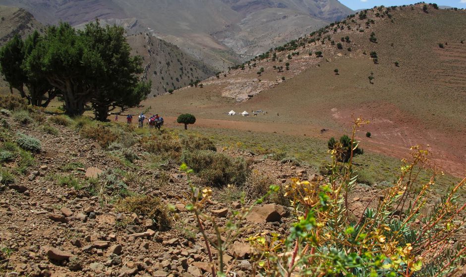 trekking in the Atlas mountains Morocco