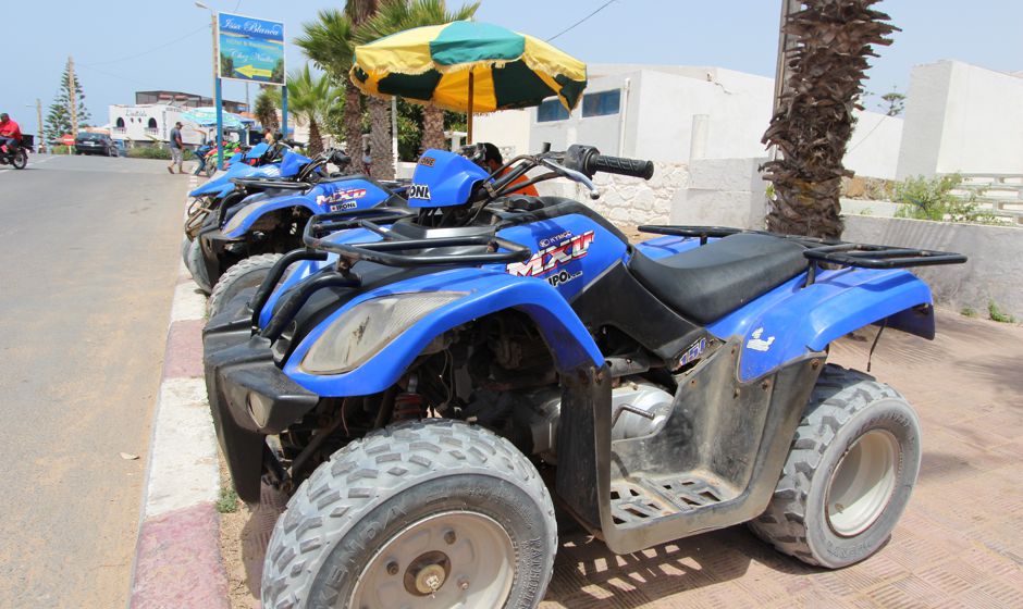 Quad Biking on the beach in Oualidia Morocco