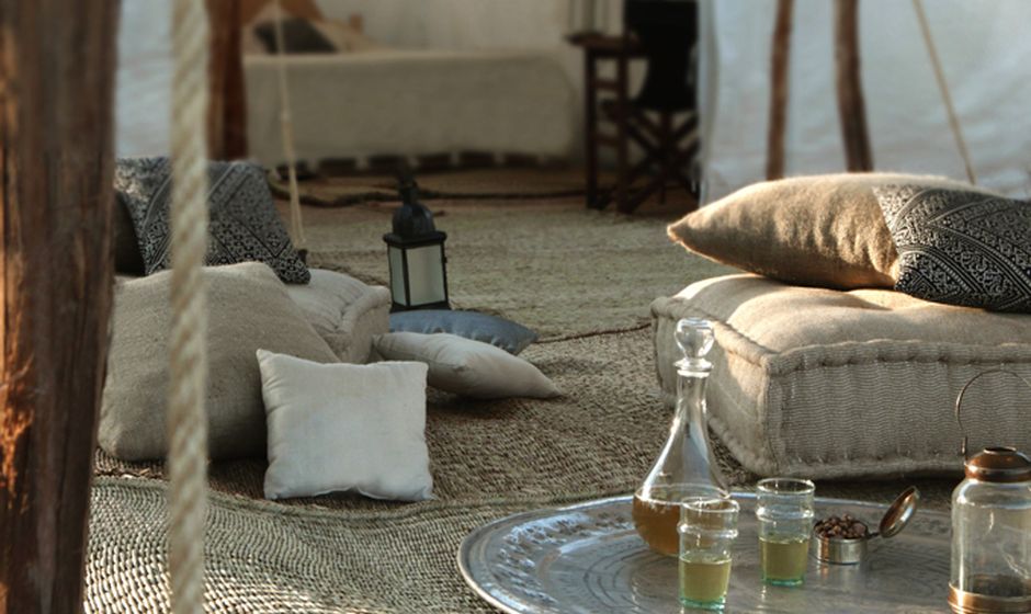 Scarabeo luxury desert camp Agafay Marrakech Morocco